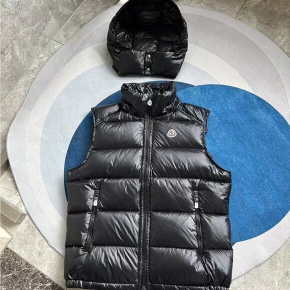 Moncler Black Puffer Vest - Picture 2 of 6